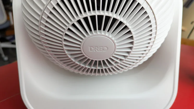 A back view of the Dreo Smart Whole Room Heater 714s