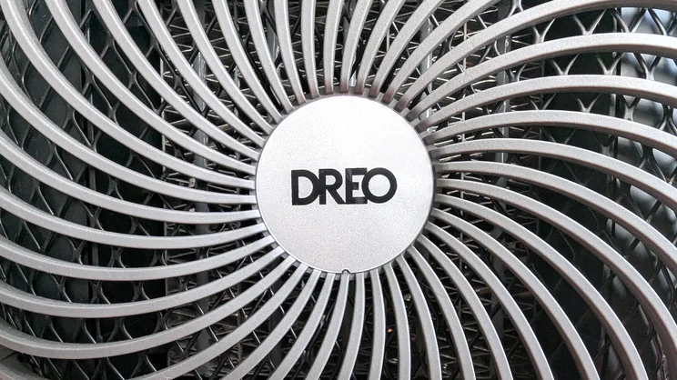 A closeup of the Dreo Smart Whole Room Heater 714s's fan
