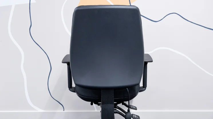 A back view of the Posturite Homeworker Plus office chair's backrest