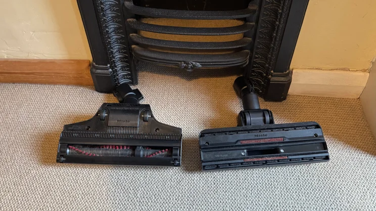 The Miele Guard L1's two floor heads, pictured side by side