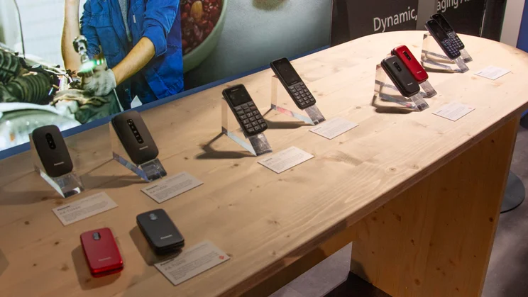 A selection of Panasonic 4G Feature and EMP phones