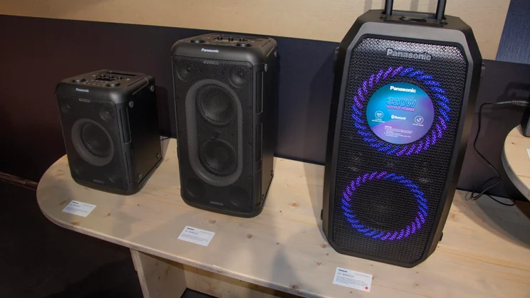 The Panasonic BMAX5, BMAX10 and BMAX30 portable Bluetooth speakers