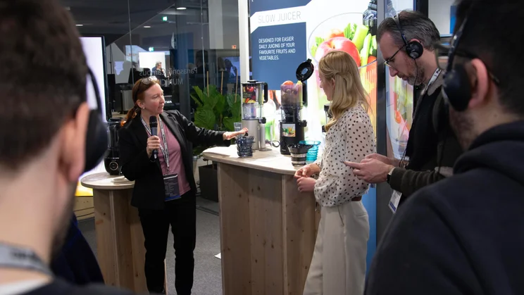 Demonstration of Panasonic's new hot/cold blender and soup maker