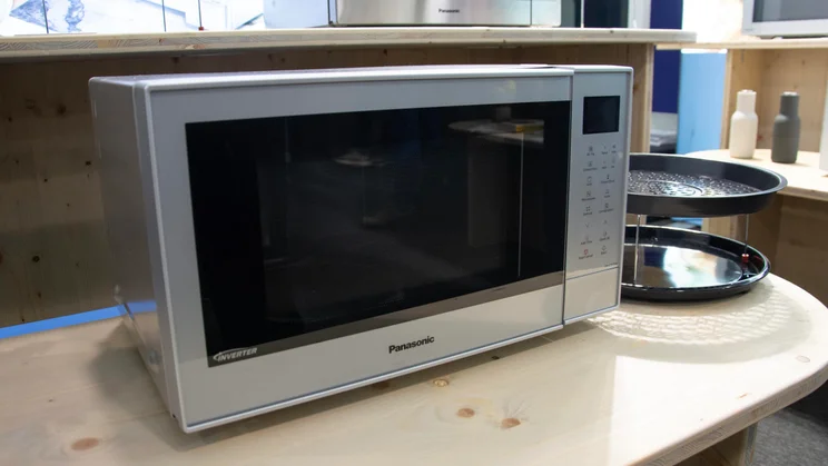 One of Panasonic's new microwave oven and air fryer combis