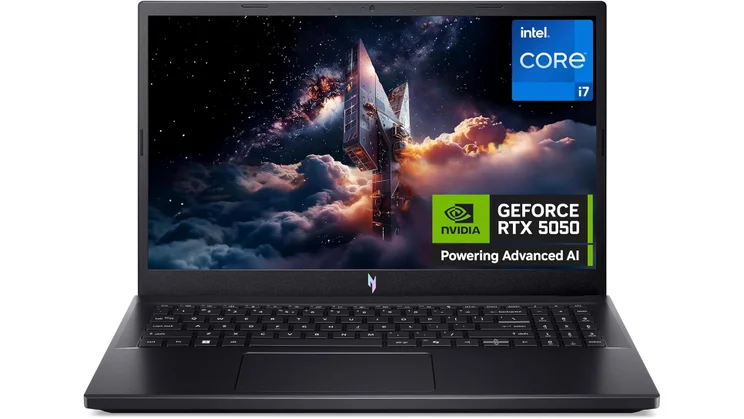 A render of the Acer Nitro V15 gaming laptop against a white background