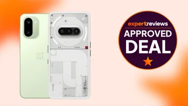 OnePlus 15R and Nothing Phone (3a) on an orange and white background with approved deal sticker