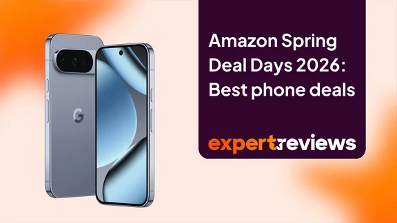 A smartphone on a stylised background