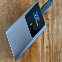 The Cuktech Mini 10 pictured on its back from above