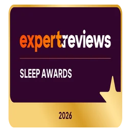 A large badge reading Expert Reviews Sleep Awards 2026