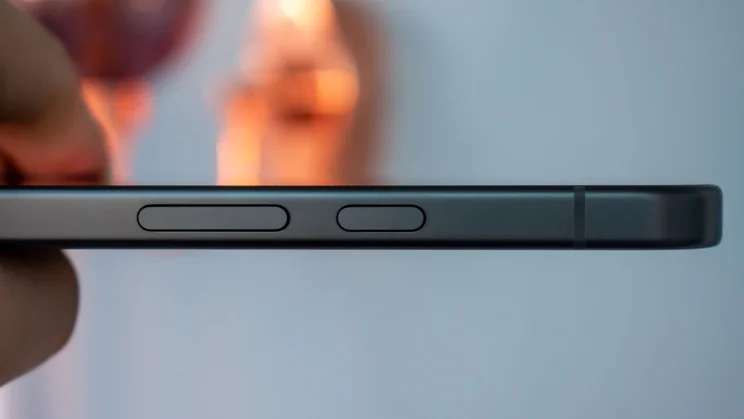 Google Pixel 10a power and volume buttons