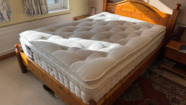 Happy Beds The Annabel 2000 Pocket Spring Natural Pillowtop mattress - wide shot of entire mattress