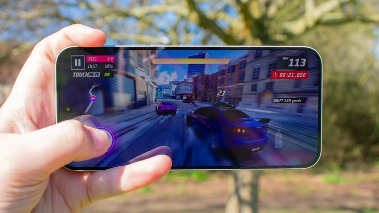 Nothing Phone (4a) Pro displaying a mobile game