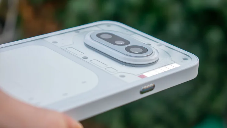 Nothing Phone (4a) angled view