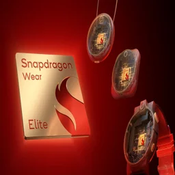 A slide showing a concept smartphone with the new Snapdragon Wear Elite chipset inside
