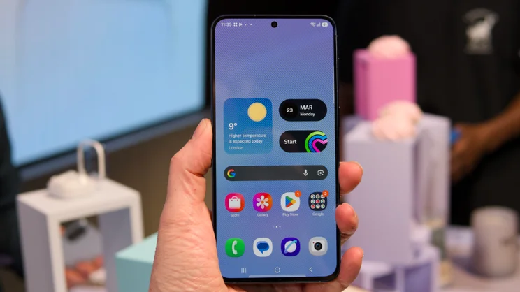 The Samsung Galaxy A37 pictured from the front