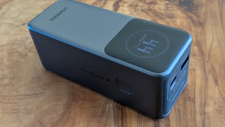 The UGreen Nexode PB724 pictured on its back, from above