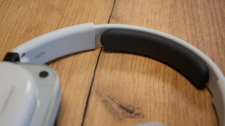 Close-up of the headband on the Nothing Headphone (a) over-ear headphones