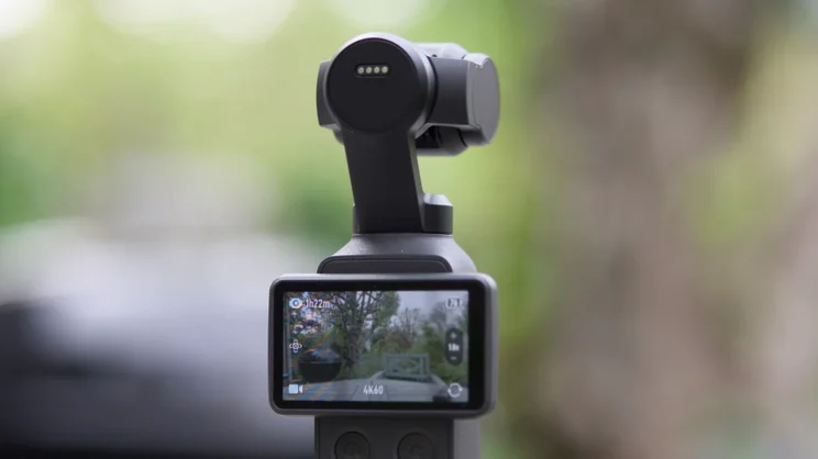 A rear view of the DJI OSMO Pocket 4