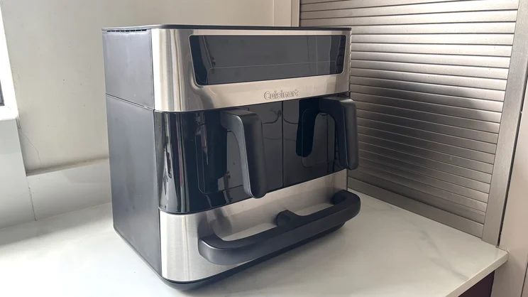 The Cuisinart Tri Zone 13.6l Air Fryer & Oven on a kitchen worktop