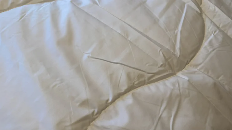 A closeup of the Dorma Full Forever duvet's cover