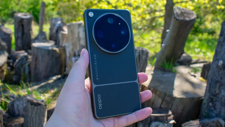 Oppo Find X9 Ultra in hand, rear view