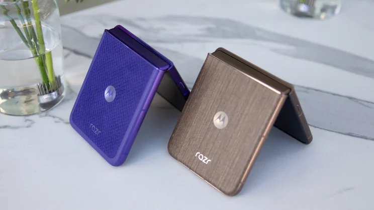 Two Razr 70 Ultras in tent mode