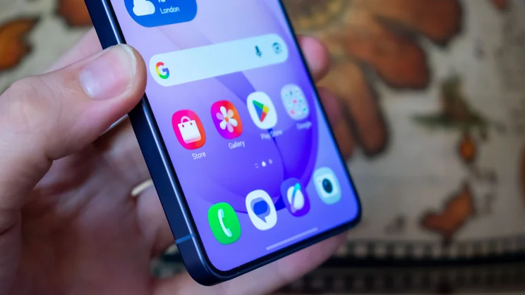 Samsung Galaxy S26 angled view of the display