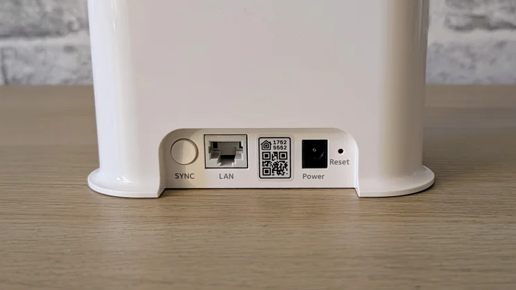 The rear of the Arlo Ultra 3 smart hub, showing the ports
