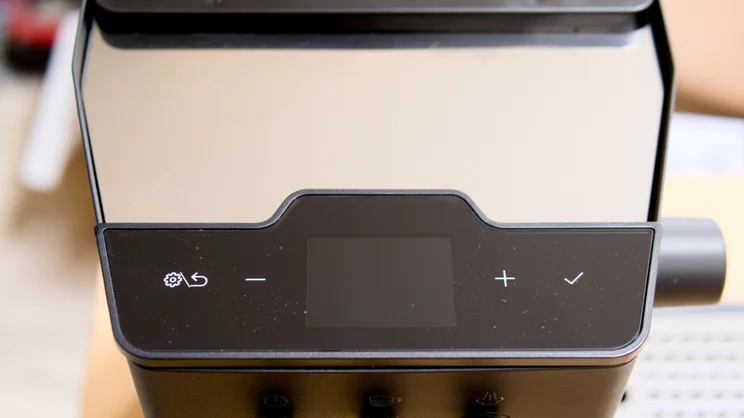 A view of the Gaggia Classic UP's top panel