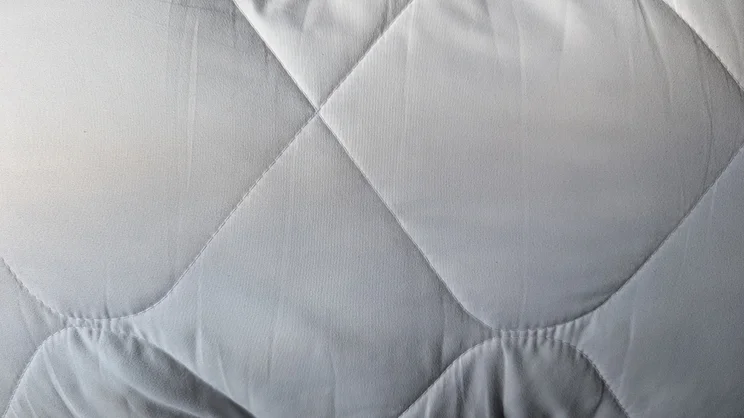 A closeup of the surface of the Cuddledown ZeroMite Hygienic Washable Pillow