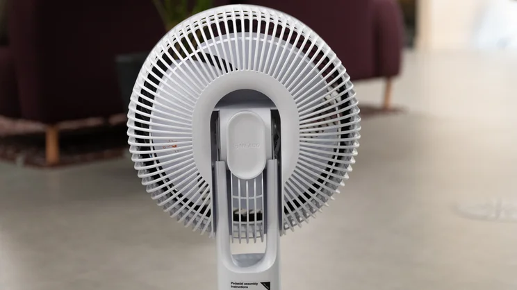 The back of the Meaco Sefte Pro 10in Pedestal Fan's head