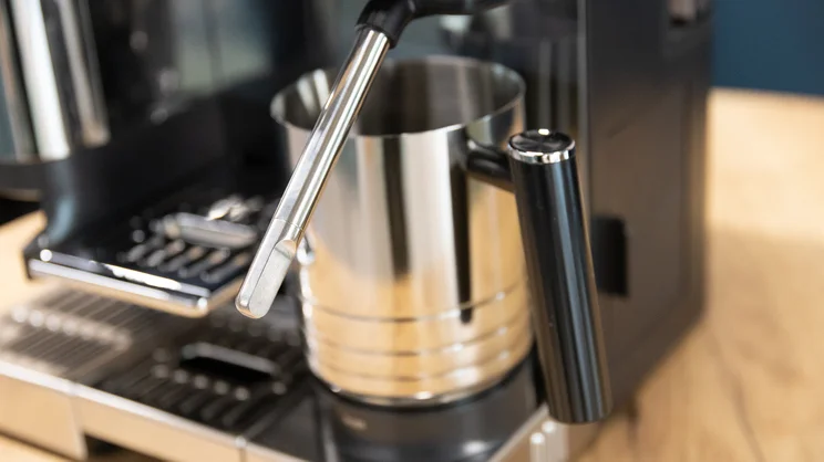 The Ninja Luxe Cafe Pro espresso machine's milk steaming wand