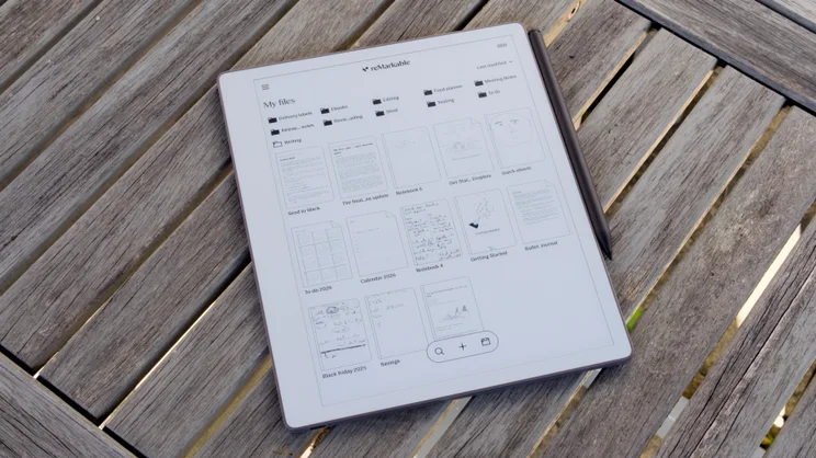 The Remarkable Paper Pure with the file browse screen open