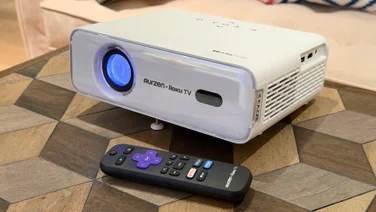 The front of the Roku TV Smart Projector