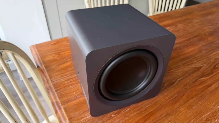 Front view of the Samsung HW-Q990H subwoofer