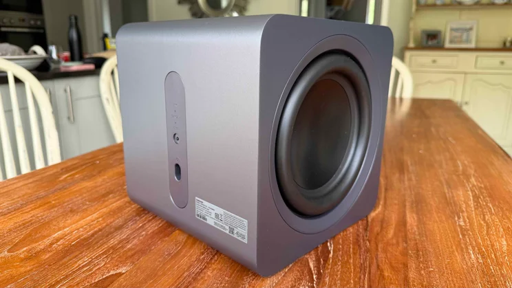Side view of the Samsung HW-Q990H subwoofer