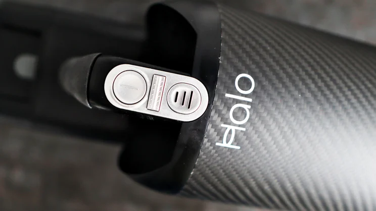 A close up of the Halo Capsule XR's controls
