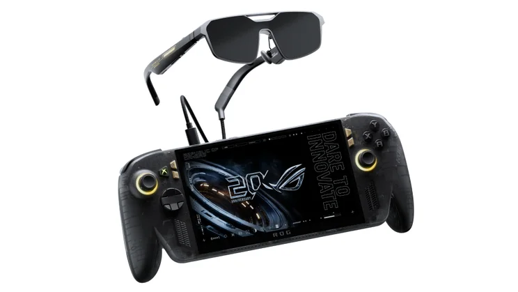 Asus ROG Xbox Ally X20 bundle on a white background