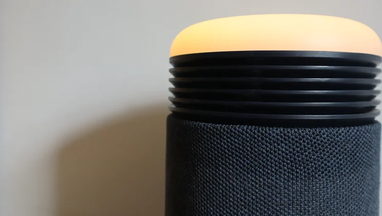 A closeup of the Blueair Mini Restful air purifier