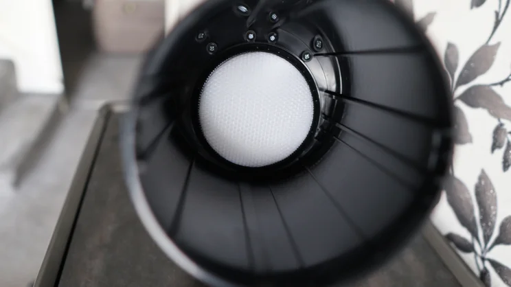 Inside the Halo Capsule XR's dust collection bin