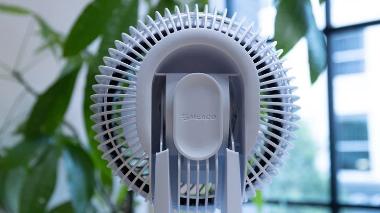 A rear view of the Meaco Sefte 6in Air Circulator's fan head