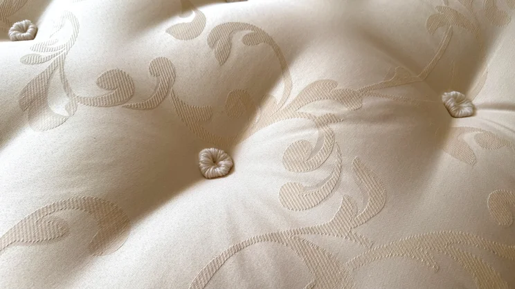 A closeup of the Odd Company Blenheim 1500 mattress' surface