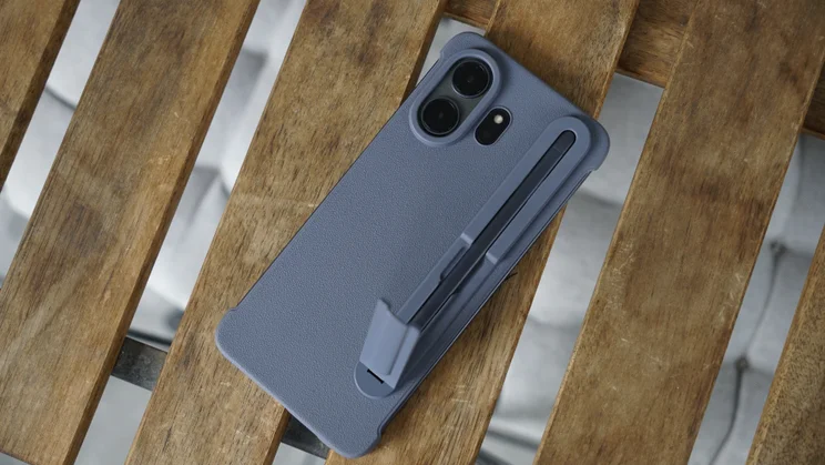 TCL Nxtpaper 70 Pro on a table, face down