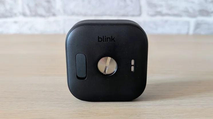 The Blink Outdoor 2K+ camera pictured from the rear