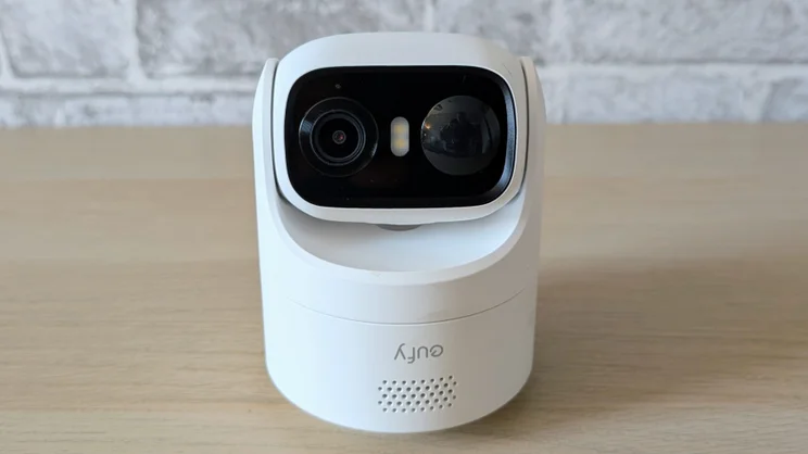The EufyCam C37 on a table
