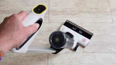 The Karcher FCV 3 pictured in use from above