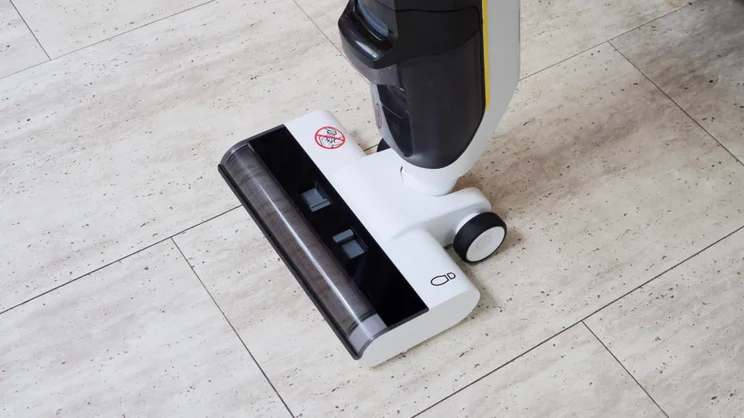 The Karcher FCV 3's cleaning head pictured from above