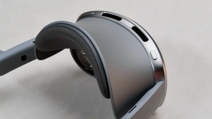 The Samsung Galaxy XR pictured from above