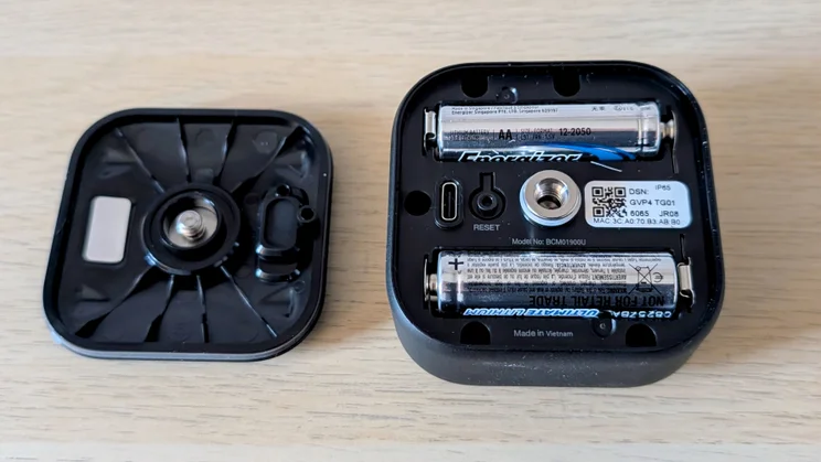 The interior of the Blink Outdoor 2K+ camera