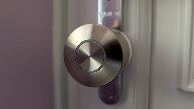 A close up of the Ultion Nuki smart lock